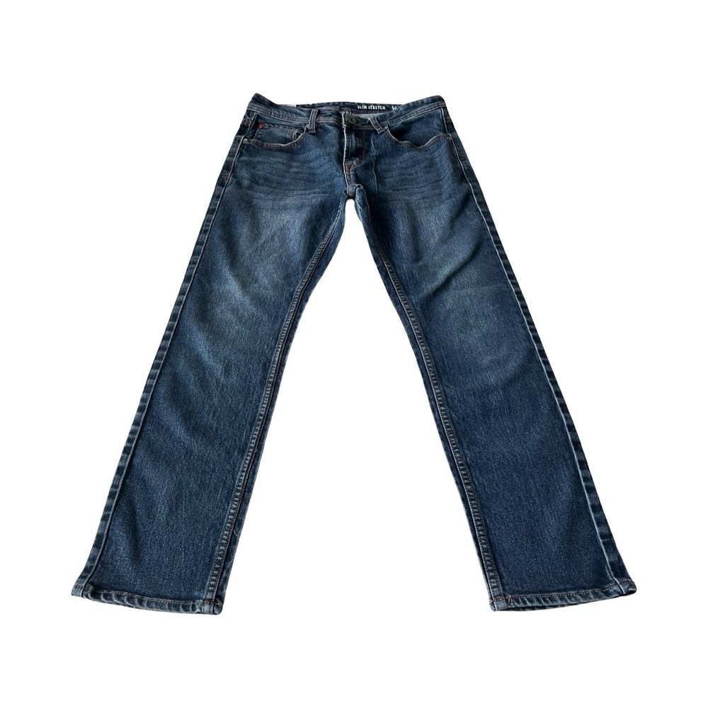 MBX Slim Stretch Jeans Mens 30x30 Dark Wash Blue Premium Denim Designed in LA‎